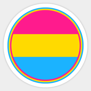 Pan Pride Circle Sticker